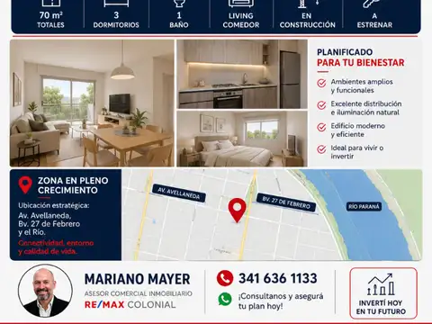 Departamento en Venta en Rosario, Santa Fe