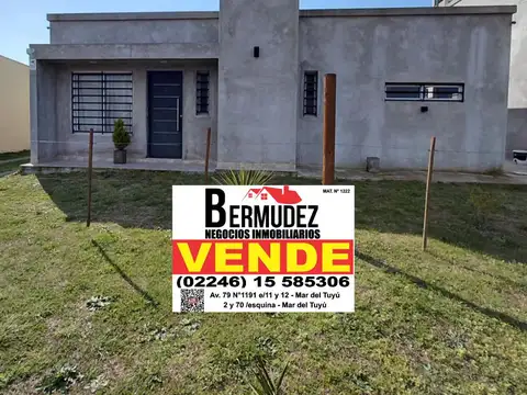 Venta Casa 3 Ambientes Sola En Lote Calle 82 Entre 15 Y 16 Mar del Tuyu