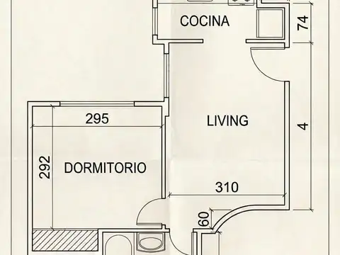 Departamento en Alquiler de 1 dormitorio