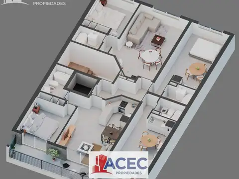 Departamento en Venta de 2 ambientes