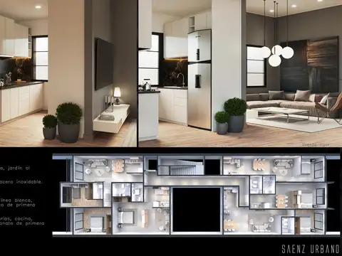 Departamento en venta en  construcción en Saenz Peña, Tres de Febrero.