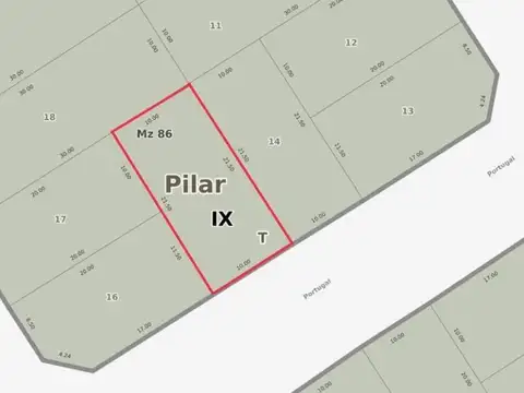 Terreno en Venta de 215,0 m2