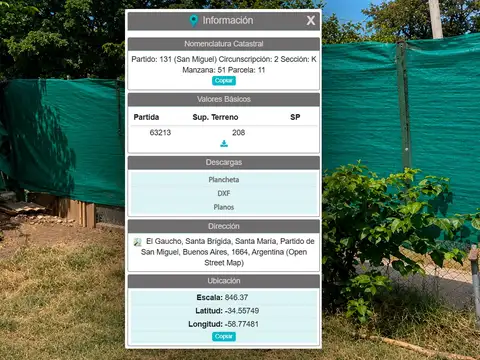 Terreno en Venta en San Miguel, Partido de San Miguel