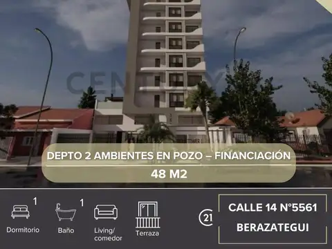 DEPARTAMENTO 2 AMBIENTES EN POZO – FINANCIACIÓN | BERAZATEGUI