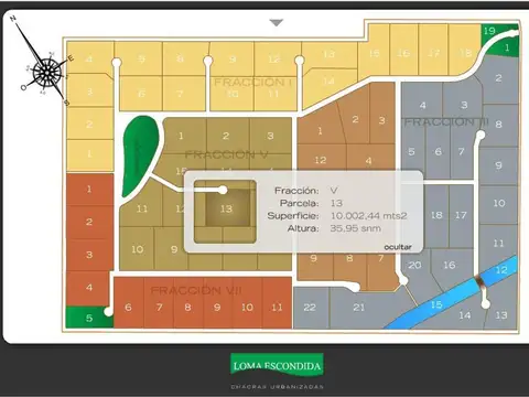 Terreno en Venta en Loma Escondida, USD 79.000