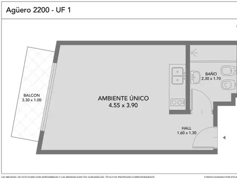 Departamento en Venta de Monoambiente