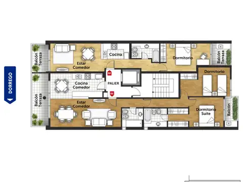 Dorrego 300, Piso 8