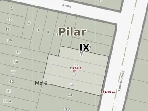 VENTA LOTE 2300 mts. EN PILAR CON VIVIENDA