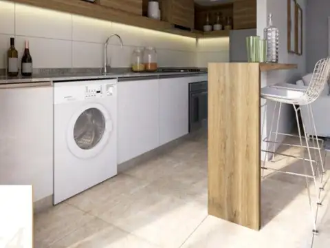Departamento Monoambiente con 1 baño