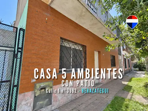 VENTA CASA 5 AMBIENTES CON PATIO - BERAZATEGUI