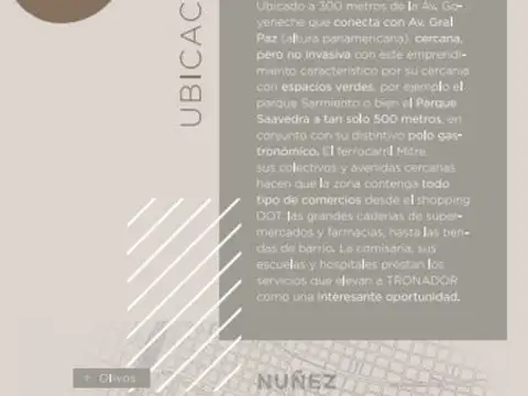 Departamento en Venta de 1 dormitorio