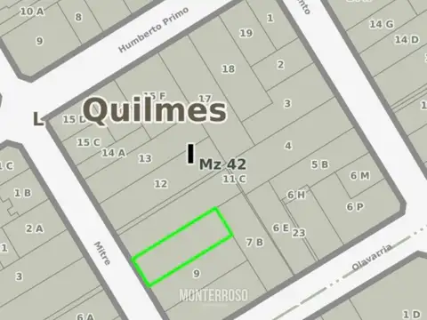 Terreno en Venta en Quilmes, USD 350.000