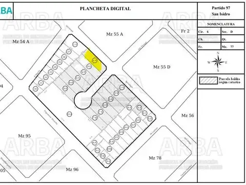 Terreno en Venta 12  mts Frente