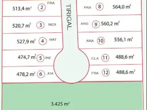 Terreno en Venta 44  mts Fondo