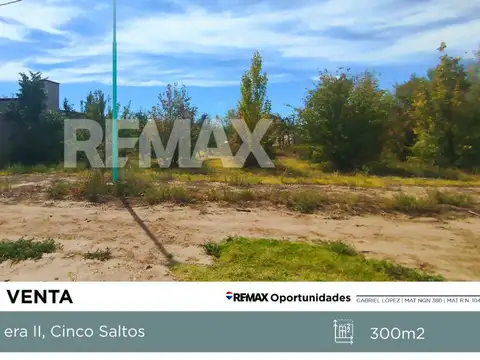 TERRENO LOTEO NUEVA ERA II CINCO SALTOS