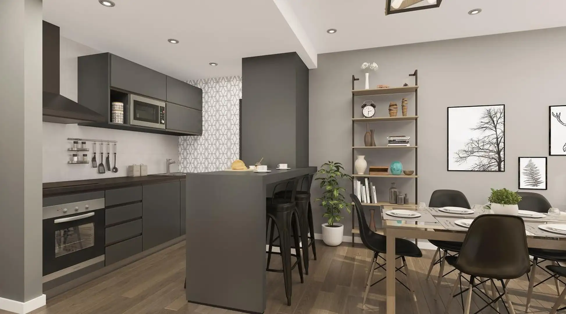 Departamento de 2 ambientes con cochera fija 5 to piso