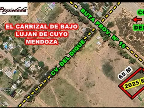 A 900M DEL DIQUE EL CARRIZAL - PRECIO REBAJADO.