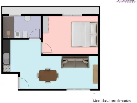 Departamento en Venta de 1 dormitorio