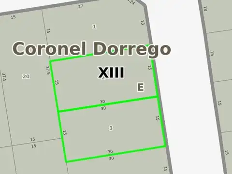 Terreno en Venta en Coronel Dorrego, USD 30.500