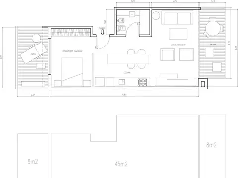 Departamento en Venta de Monoambiente
