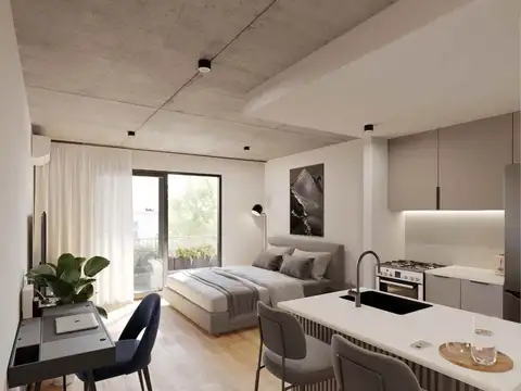 Departamento Monoambiente con 1 baño