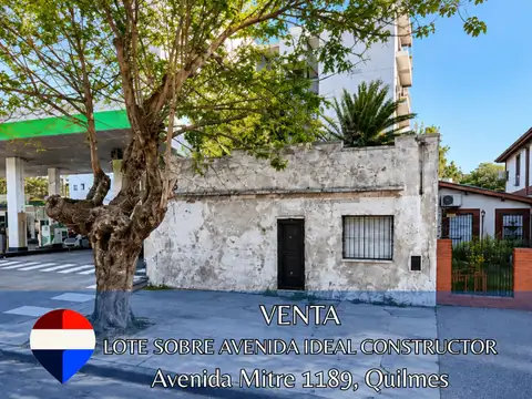 VENTA LOTE SOBRE AVENIDA IDEAL CONSTRUCTOR