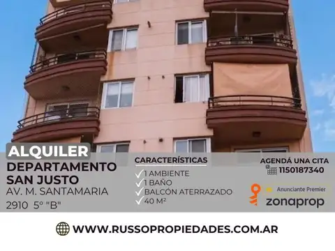 Alquiler monoambiente San juusto