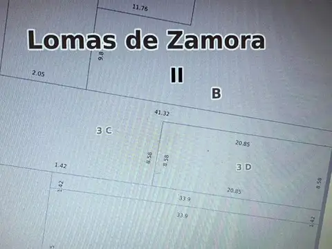 LOTE EN VENTA EN LOMAS DE ZAMORA 