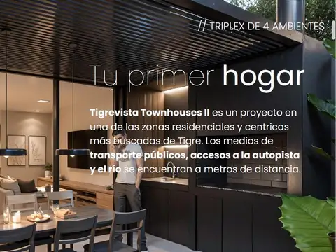 Casa 4 ambientes con 2 baños