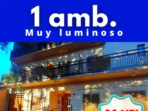 Departamento 1 ambiente, a la calle, planta baja