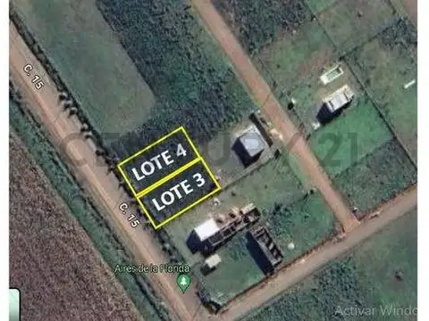 Terreno en Venta 15  mts Frente