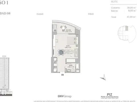 Departamento en Venta de Monoambiente