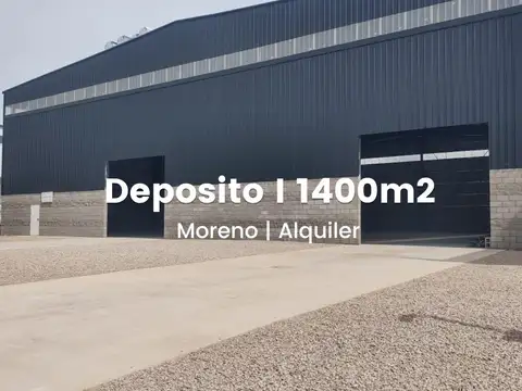 Alquiler Deposito galpon en parque industrial Moreno PIM 1