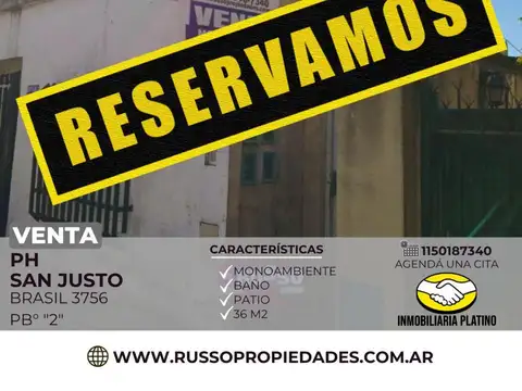 Venta PH mono ambiente San Justo