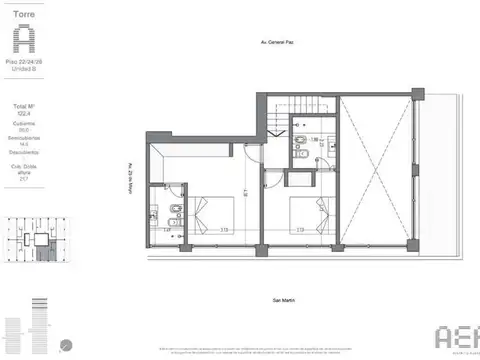 Departamento en Venta con 1 cocheras