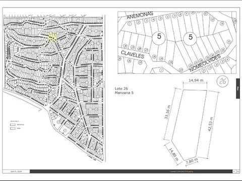 Terreno en Venta en La Calera, USD 48.000