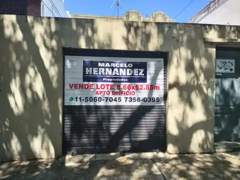 LOTE CON DEMOLICION APTO EDIFICIO