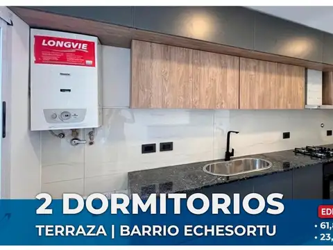 DEPARTAMENTO EN VENTA 2 DORM Y TERRAZA A ESTRENAR