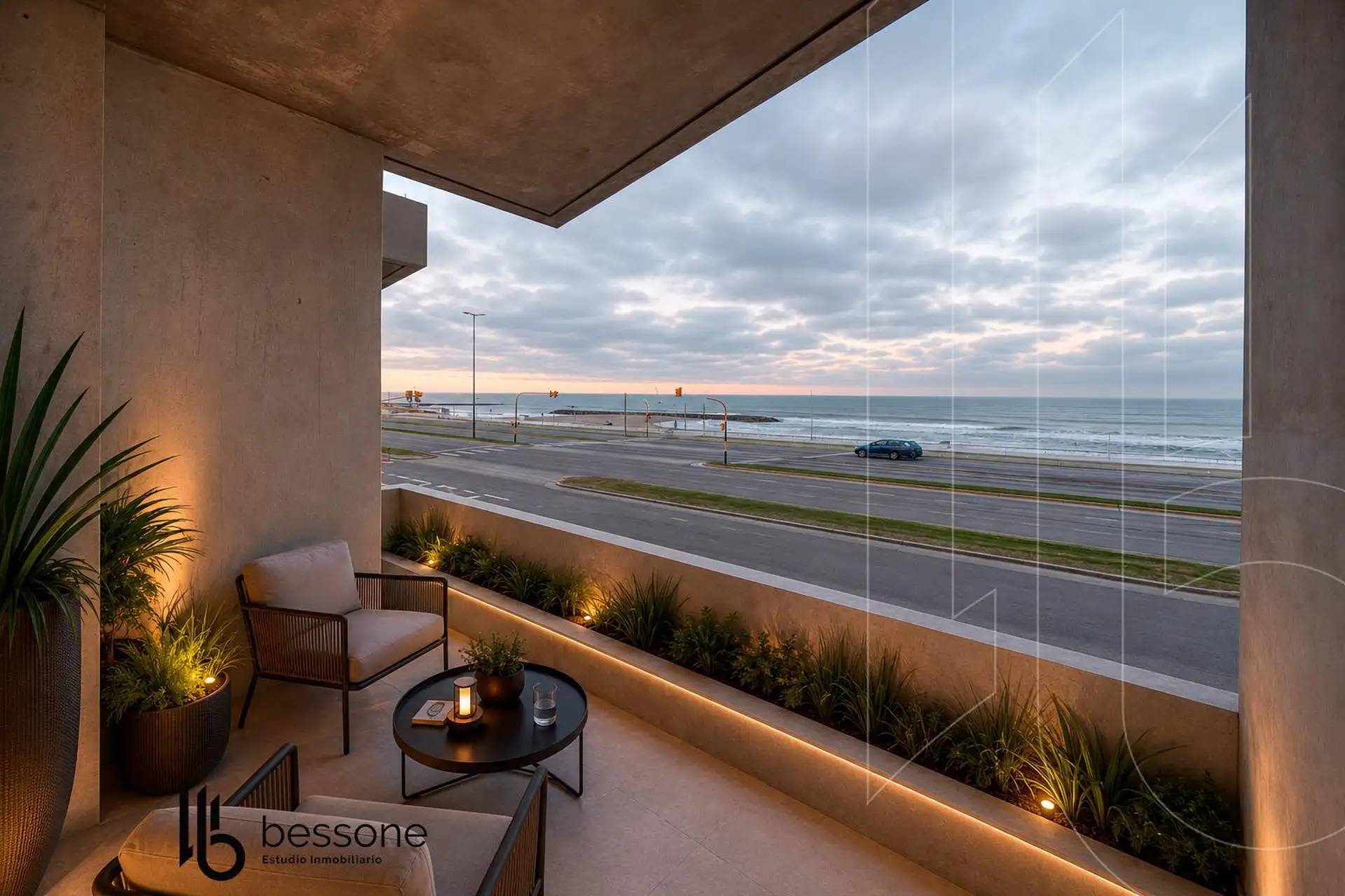 Depto 2 amb, 68m² con vistas al mar y ascensor — Constitución