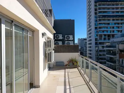 Alquiler  2 amb c/balcón terraza, cochera y baulera