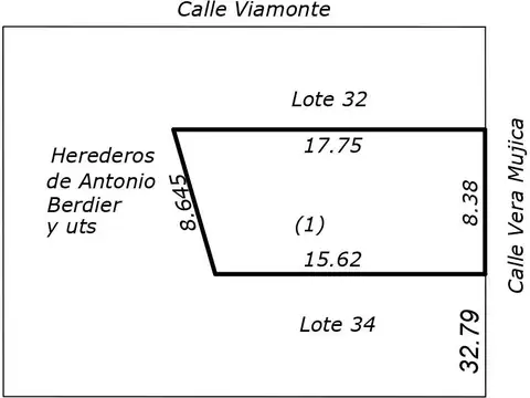 Vera Mujica 2470 - Terreno en VENTA