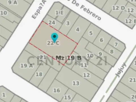 Terreno en Venta de 221,0 m2