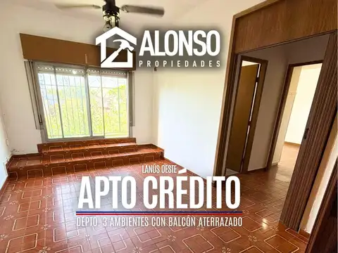 Departamento 3 Ambientes con Balcón Aterrazado en Venta