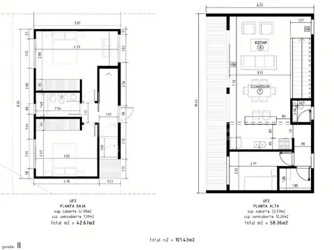 Casa 4 ambientes con 1 baño