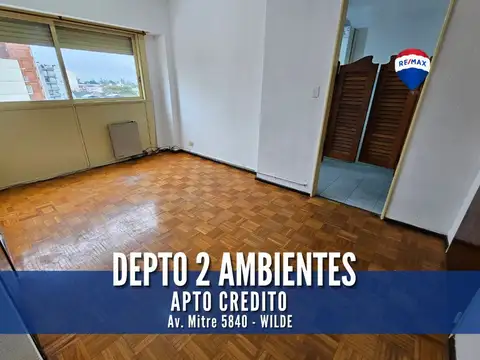 VENTA DEPARTAMENTO 2 AMB – WILDE - APTO CREDITO