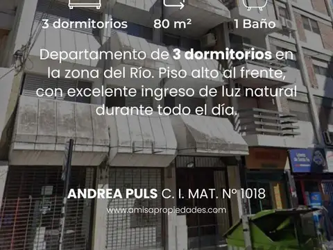 VENTA DEPARTAMENTO 3 DORMITORIOS  TUCUMAN 1400