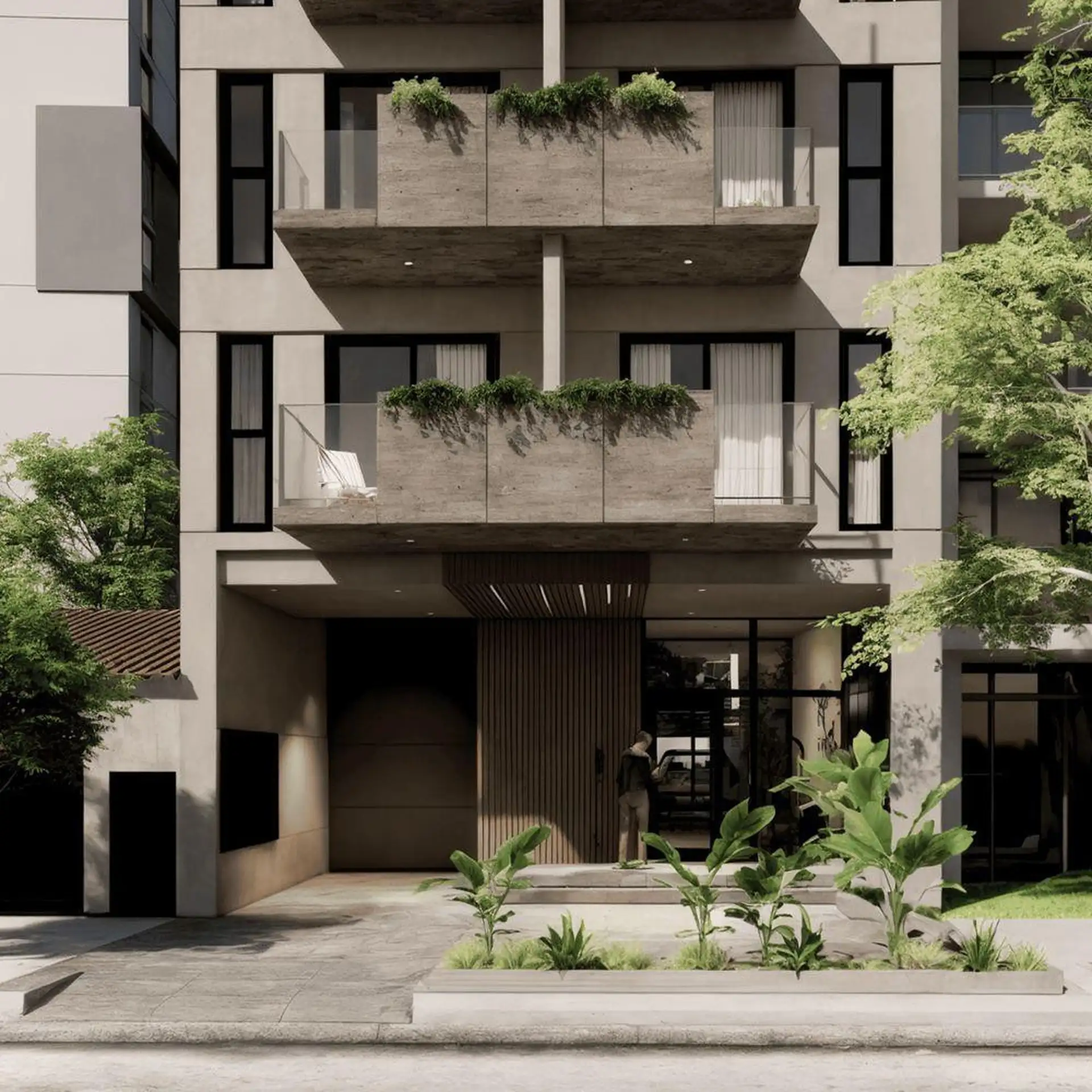 Depto 2 amb, 46m² con balcón — La Perla