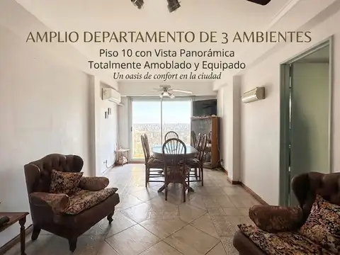 ALQUILER DEPTO 3 AMBIENTES AMOBLADO SAN CRISTOBAL