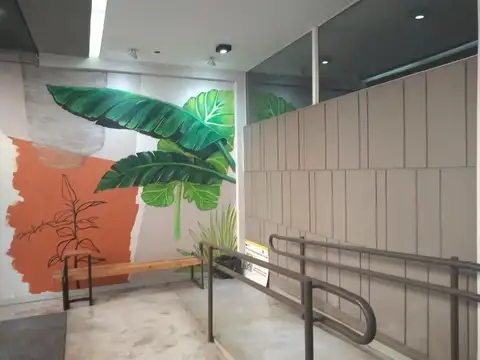 Departamento de un ambiente con patio, totalmente equipado,