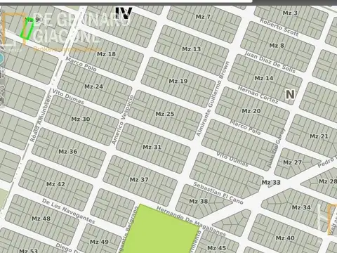 Terreno en Venta 41  mts Fondo